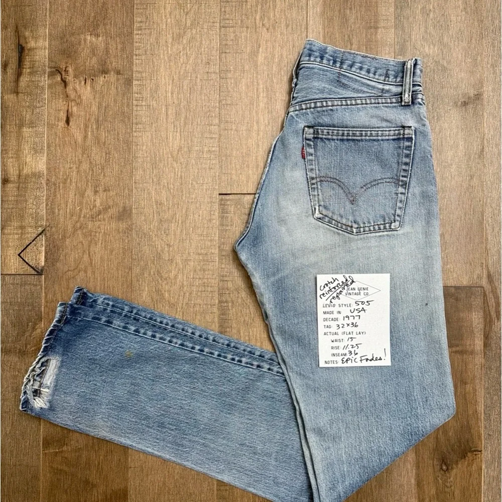 1977 Levi’s USA 505 Tag 32x36 Actual 30x36 - Picture 1 of 7